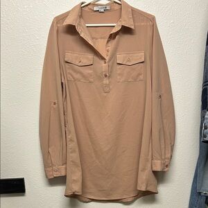 Forever 21 Tan Long Sleeve Top